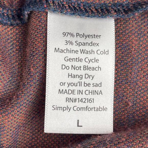 LuLaRoe Cassie Midi Skirt Women's Size Large Multi Color Stretch Pencil Skirt - Picture 4 of 9